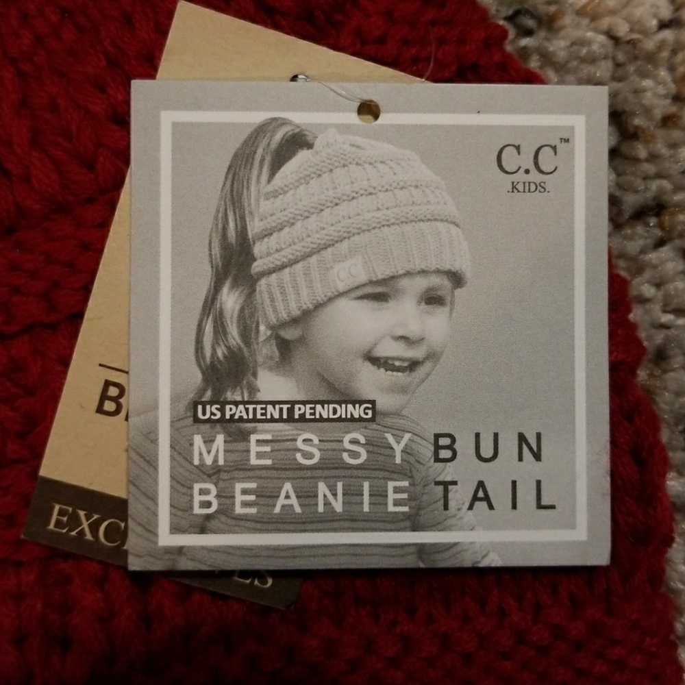 Kids - Hair Bun Beanie